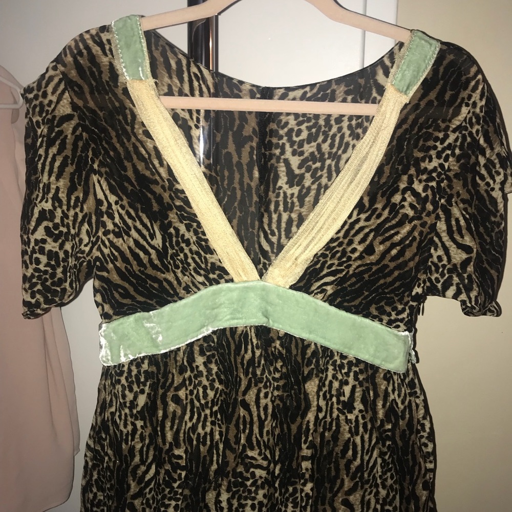 Tufi Duek Sheer Leopard top